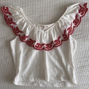 Ruffled Crop Blouse